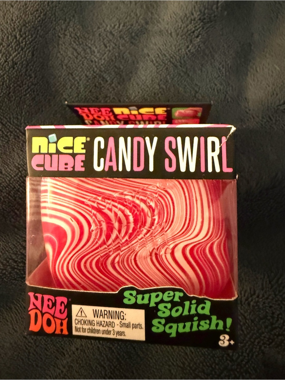Authentic Needoh Nice Cube Candy Swirl - Pink Candy Swirl